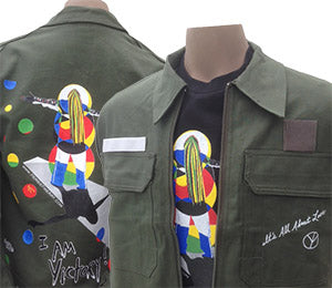 Unisex I Am Victory Green Vintage Army Jacket