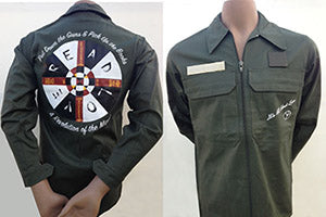 Unisex A Revolution of the Mind Vintage French Euro Green Army Jacket