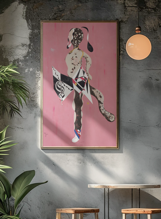 Dancin' African Ballerina Print